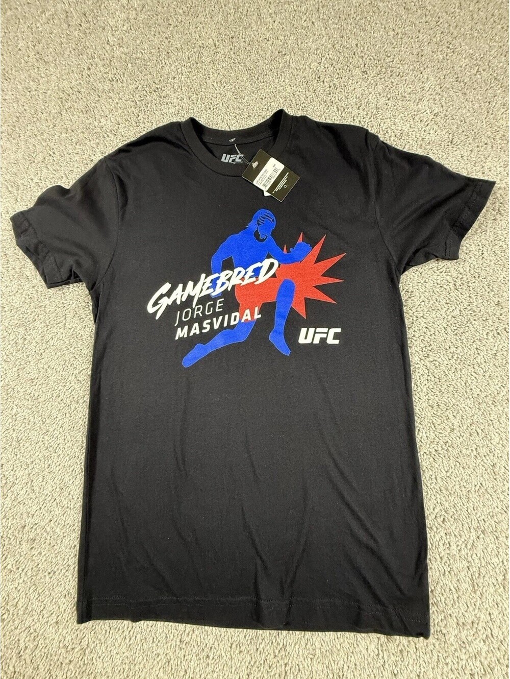 NWT UFC Ultimate Fighting Championship Graphic T-Shirt Mens Small Jorge Masvidal